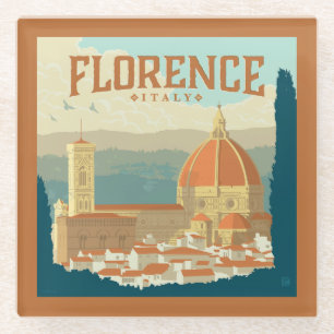 Florence, Italy Glass Coaster