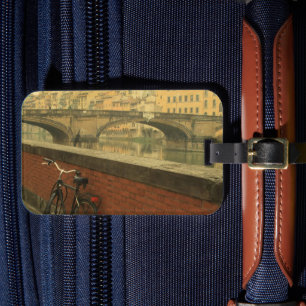 Florence Italy Ponte Vecchio Luggage Tag – Vintage