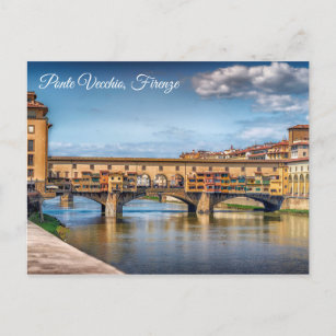 Florence Italy Ponte Vecchio Photo Postcard