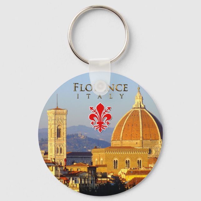 Florence, Italy - Santa Maria del Fiore Key Ring (Front)