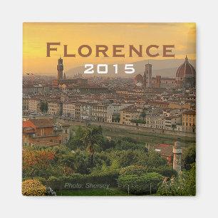 Florence Italy Souvenir Fridge Magnet Change Year