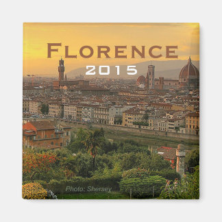 Florence Italy Souvenir Fridge Magnet Change Year