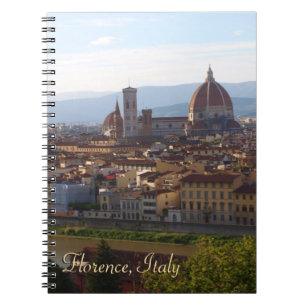 Florence Italy Travel Keepsake Gift Spiral Notebook