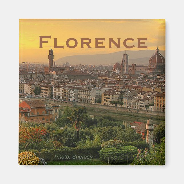 Florence Italy Travel Photo Souvenir Fridge Magnet (Front)