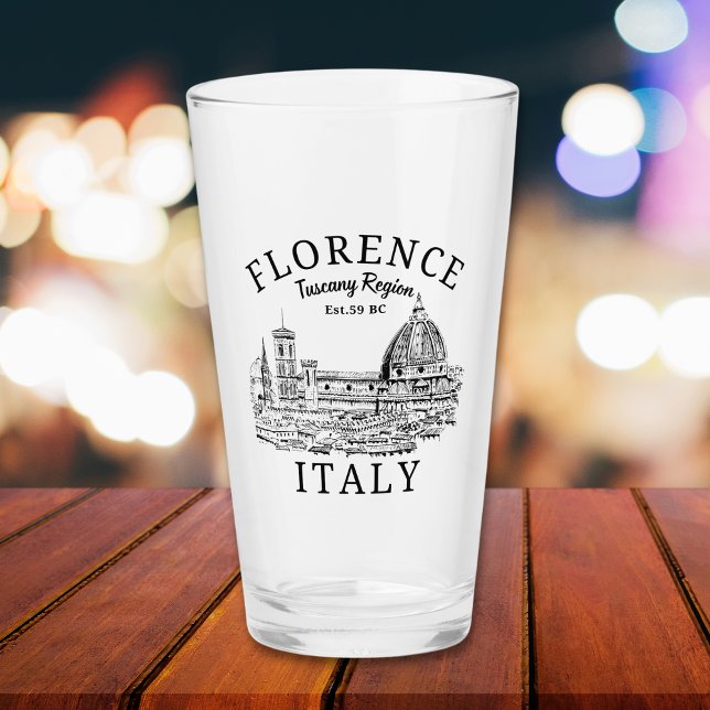 Florence Italy Tuscany Region Vintage Landscape Glass (Creator Uploaded)