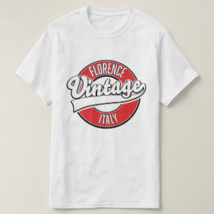 florence italy vintage style logo T-Shirt