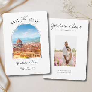 Florence Italy Wedding Save the Date Invitation