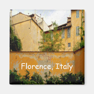 Florence Italy - Yellow Architecture Magnet