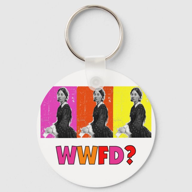 Florence Nightengale Gifts "WWFD?" Key Ring (Front)