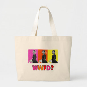 Florence Nightengale Gifts "WWFD?" Large Tote Bag