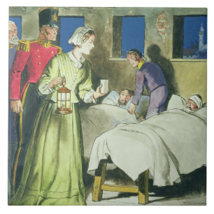 Florence Nightingale (1820-1910) from 'Peeps into Tile