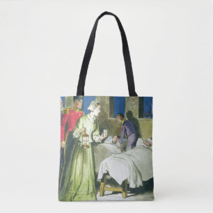 Florence Nightingale (1820-1910) from 'Peeps into Tote Bag