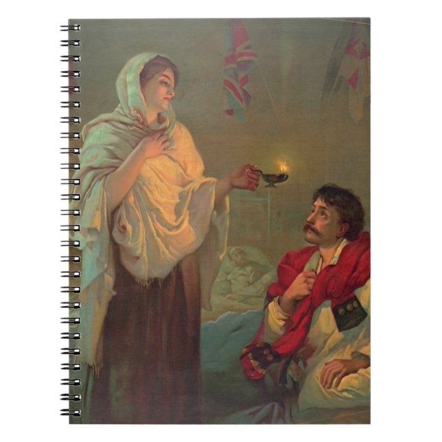 Florence Nightingale 1891 Spiral Notebook (Front)