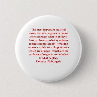 florence nightingale 6 cm round badge