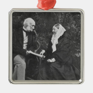 Florence Nightingale and Sir Harry Verney Metal Tree Decoration