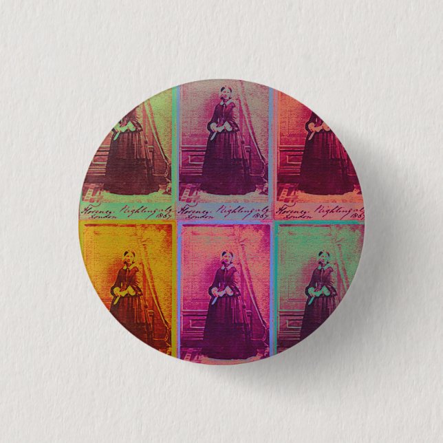 Florence Nightingale Colours Button (Front)
