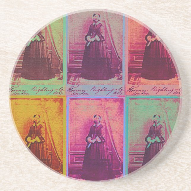 Florence Nightingale Colours Coaster (Front)