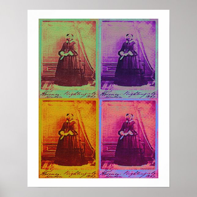 Florence Nightingale Colours Poster Print (Front)