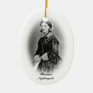 Florence Nightingale-Nursing Graduate+personalise Ceramic Tree Decoration