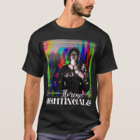 Florence Nightingale Portrait Retro Groovy Glitchy