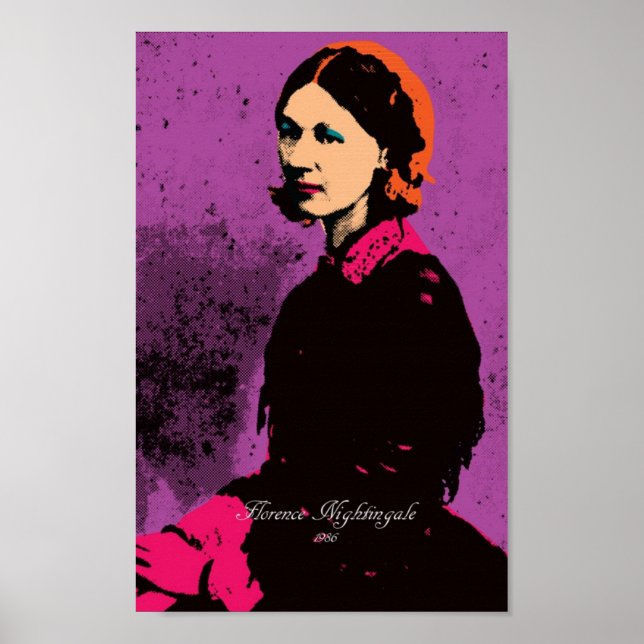 Florence Nightingale with Pop Art Poster (Front)