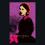 Florence Nightingale with Pop Art Poster<br><div class="desc">"Florence Nightingale with Pop Art". 

 Tribute to and Famous people 3. This time is our great Nurse – Florence Nightingale. 

 

  

 Please feel free to leave your comments and your review! You feedback is important!</div>