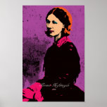 Florence Nightingale with Pop Art Poster<br><div class="desc">"Florence Nightingale with Pop Art". 

 Tribute to and Famous people 3. This time is our great Nurse – Florence Nightingale. 

 

  

 Please feel free to leave your comments and your review! You feedback is important!</div>
