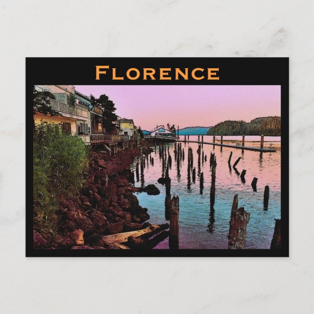 Florence (OR) Postcard (Front)