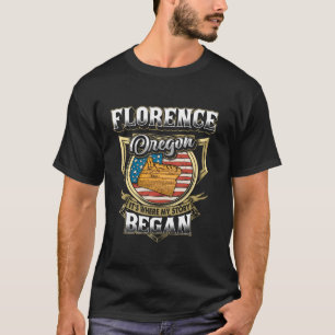 Florence Oregon USA Flag 4th Of July Long Sleeve T T-Shirt
