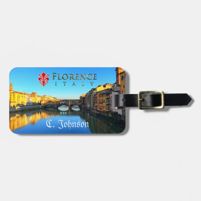 Florence - Ponte Vecchio Luggage Tag (Front Horizontal)