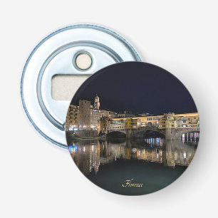 Florence riverside at night, travel bottle opener