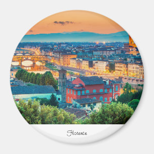 Florence sunset Italy Magnet