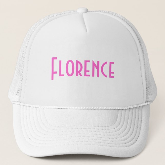 Florence Trucker Hat (Front)