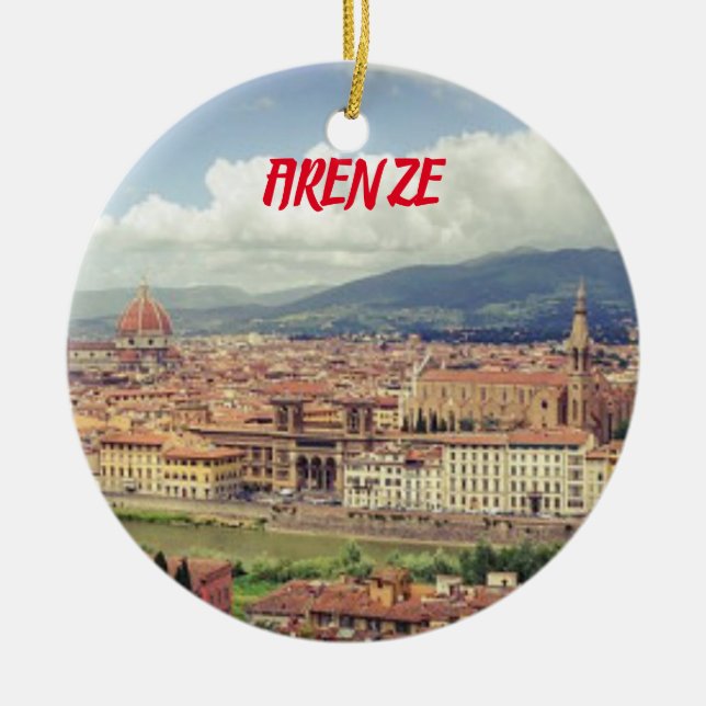 Florence Tuscany Christmas Ornament (Front)