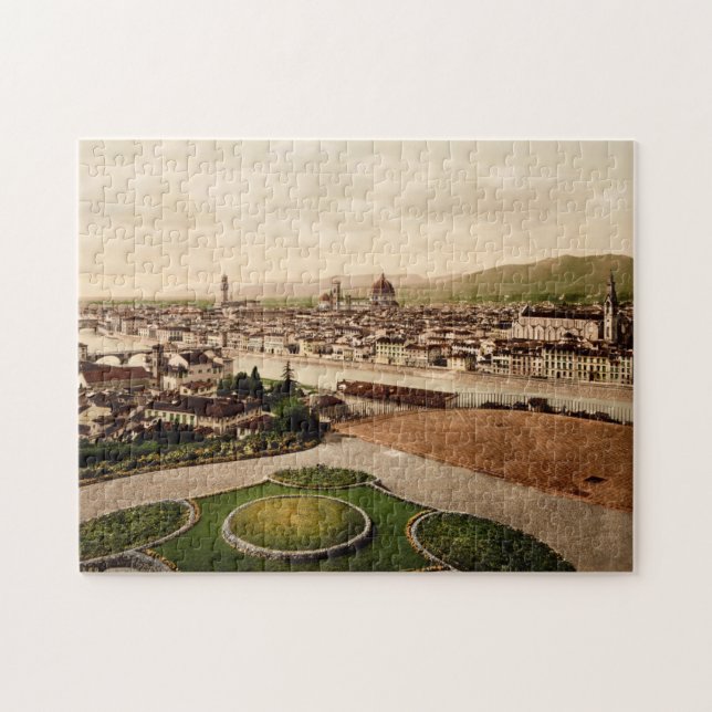 Florence Tuscany Italy 1897 Jigsaw Puzzle (Horizontal)