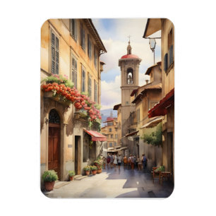 Florence watercolor art magnet