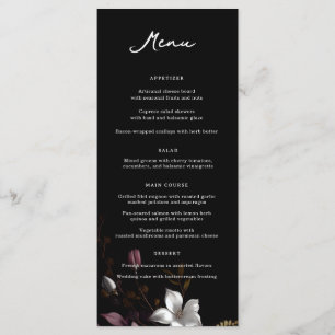 Florence Wedding Dinner Menu