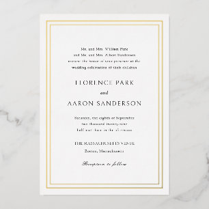 Florence White Elegant Wedding