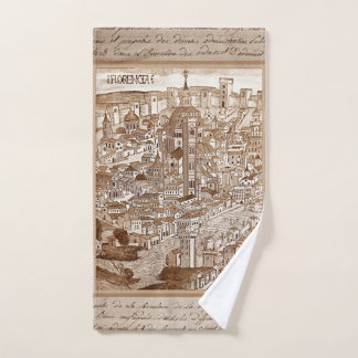 Florencia Sepia 1493 Hand Towel