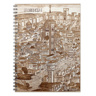 Florencia Sepia 1493 Notebook