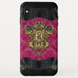 Florendyne Elegant Damask Monogram Case-Mate iPhone Case
