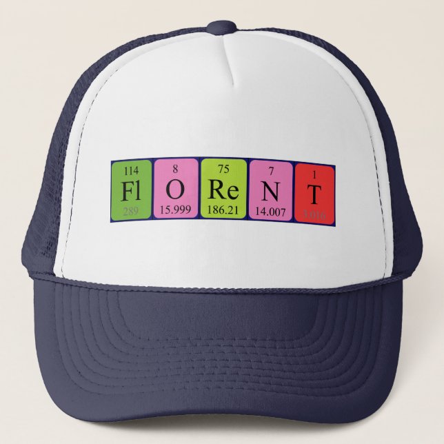 Florent periodic table name hat (Front)