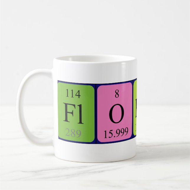 Florent periodic table name mug (Left)
