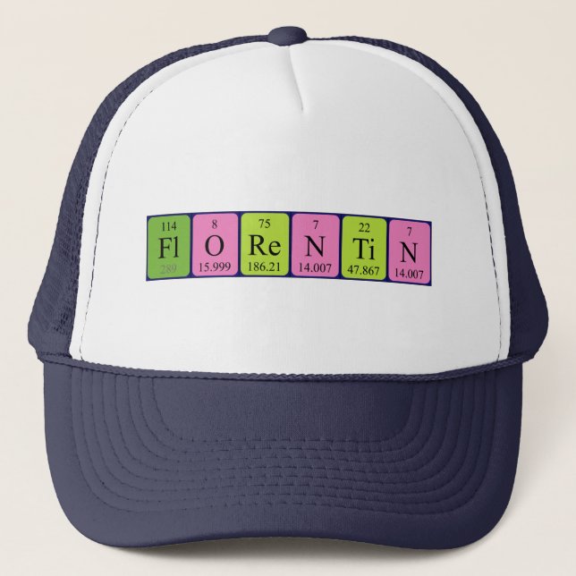 Florentin periodic table name hat (Front)