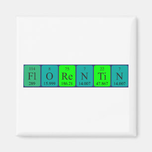 Florentin periodic table name magnet