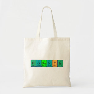 Florentin periodic table name tote bag
