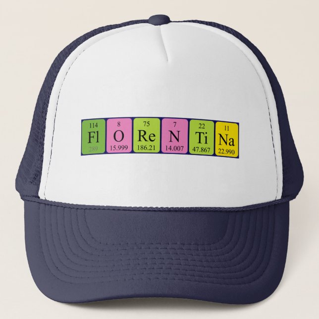 Florentina periodic table name hat (Front)