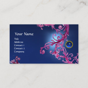 FLORENTINE BAROQUE MONOGRAM GEM blue Business Card