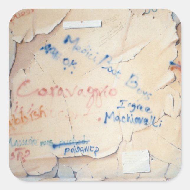 Florentine Graffiti Square Sticker (Front)