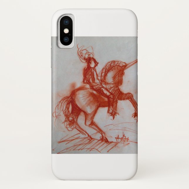 FLORENTINE  KNIGHT ON HORSEBACK Case-Mate iPhone CASE (Back)